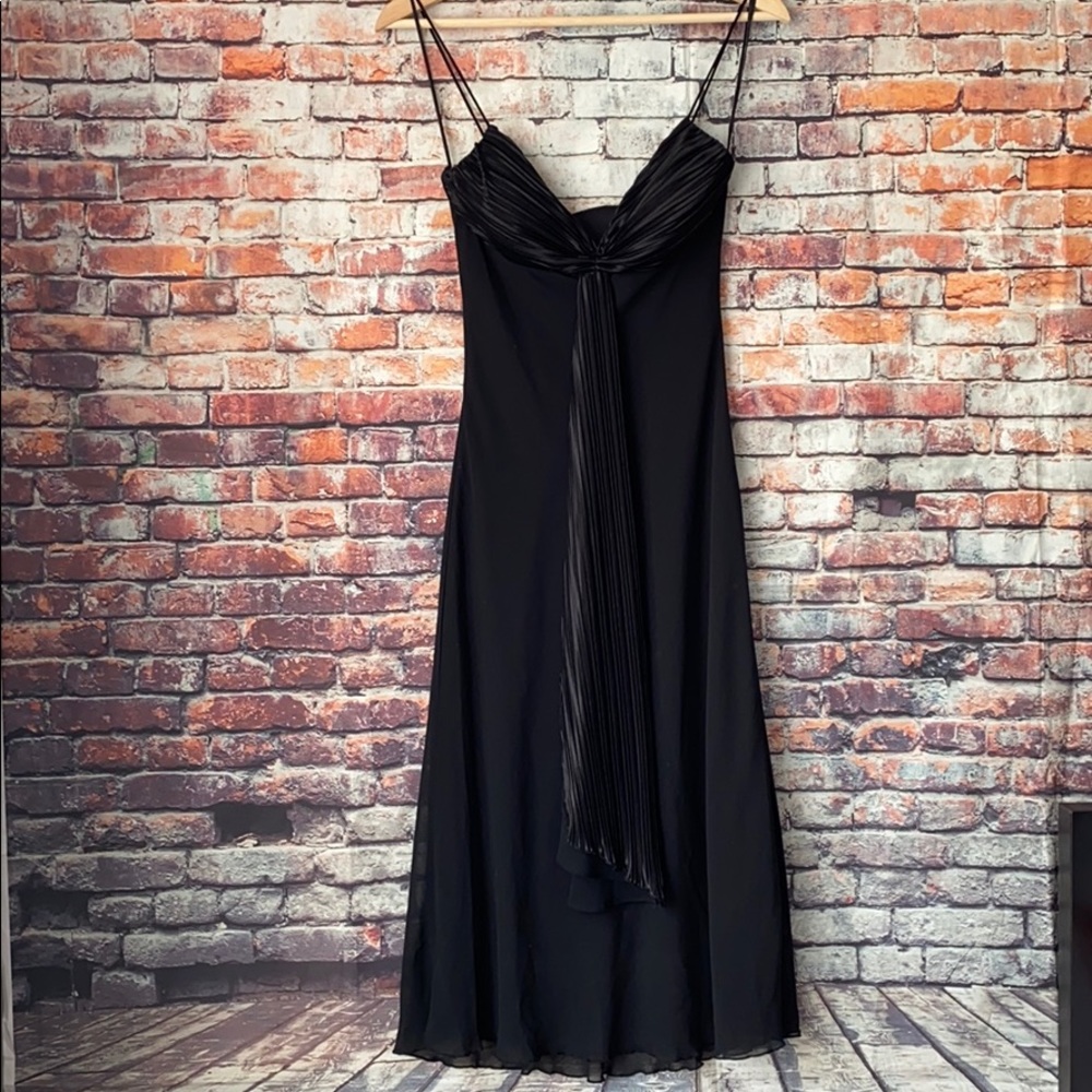 ARIELLA MIDI BLACK DRESS
